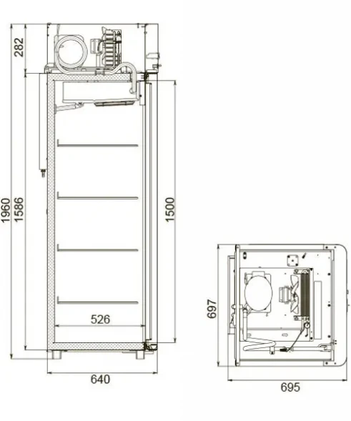 Морозильный шкаф низкотемпературный Polair CB105-Sm