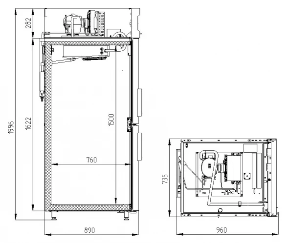 Холодильный шкаф Smart Door Polair CM107hd-G